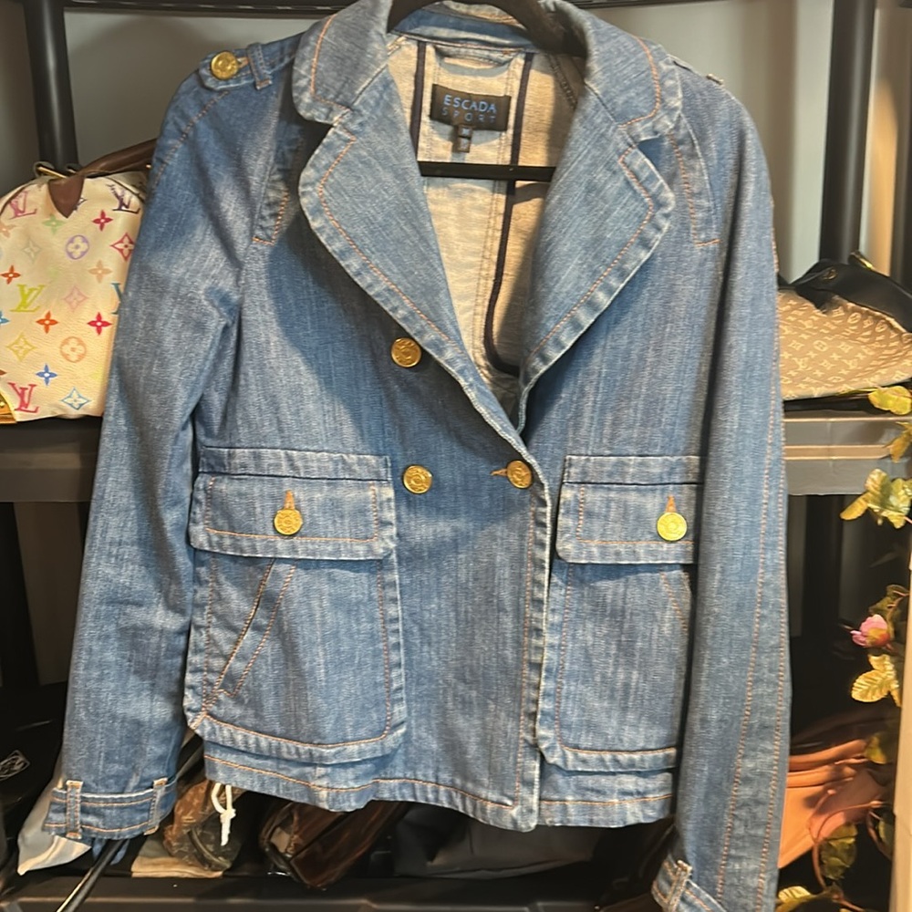 Escada vintage‎ sport denim jacket - Picture 4 of 13